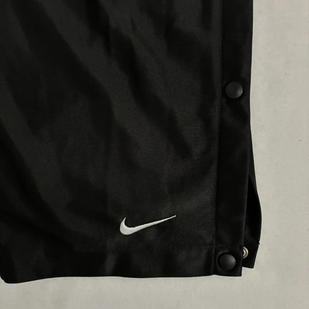 Vtg Nike Tearaway Track Pants Mens L Full Leg Snap Baggy‎ Shiny Basketball Y2K